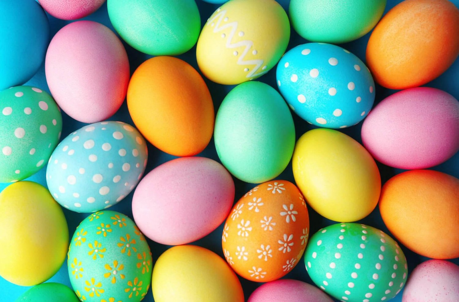 Multi Colored Easter Eggs