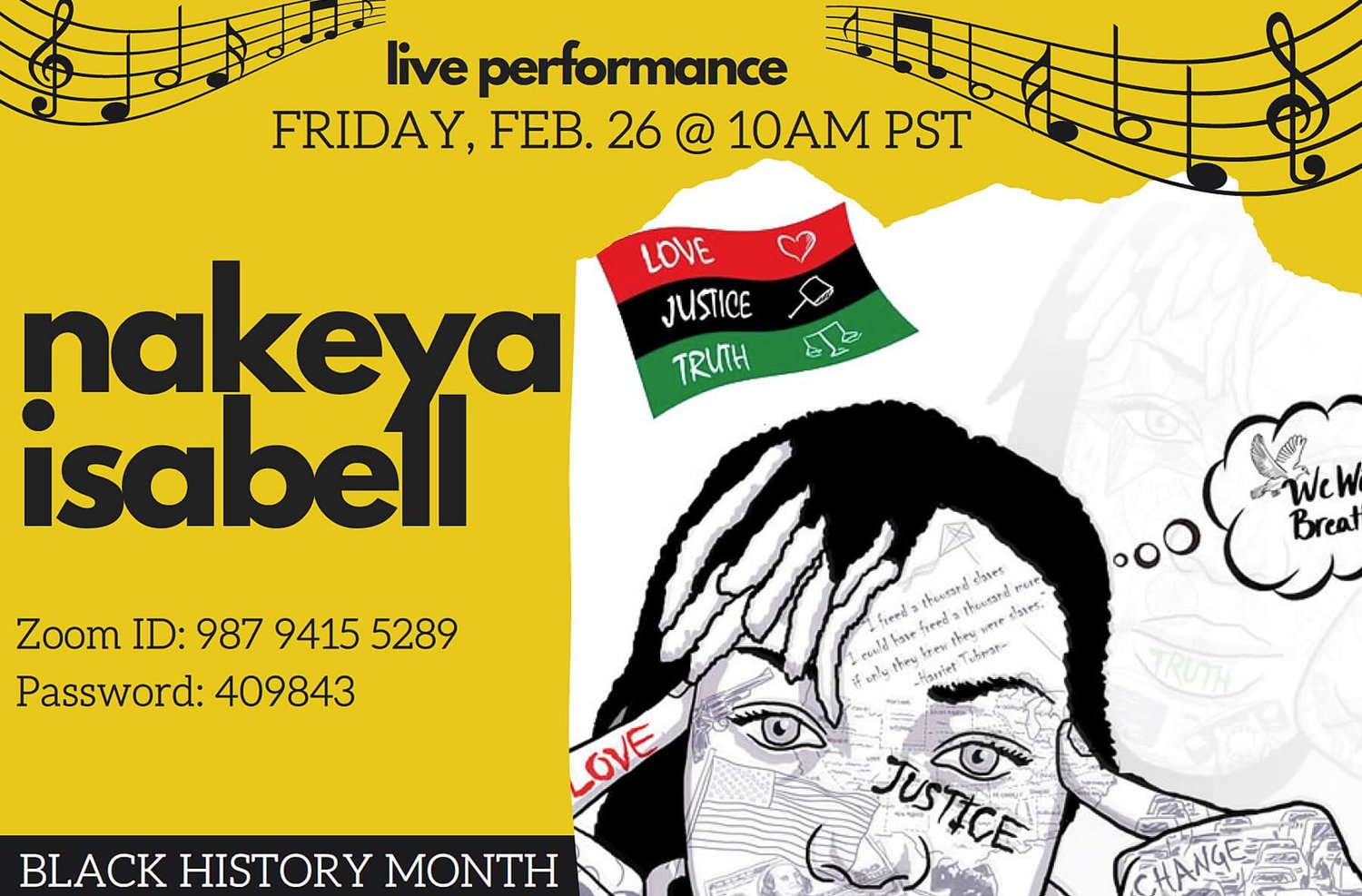 Nakeya Isabell Black History Month Performance